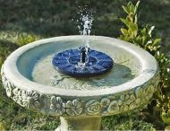 Záhradná solárna fontána