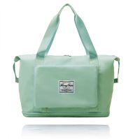 Cestovní skládací taška s velkým úložným prostorem - světle zelená