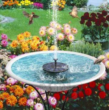 Záhradná solárna fontána