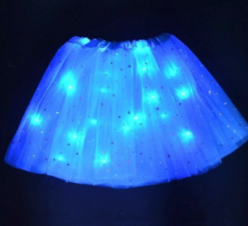 LED svietiaca sukienka pre dievčatká princezna